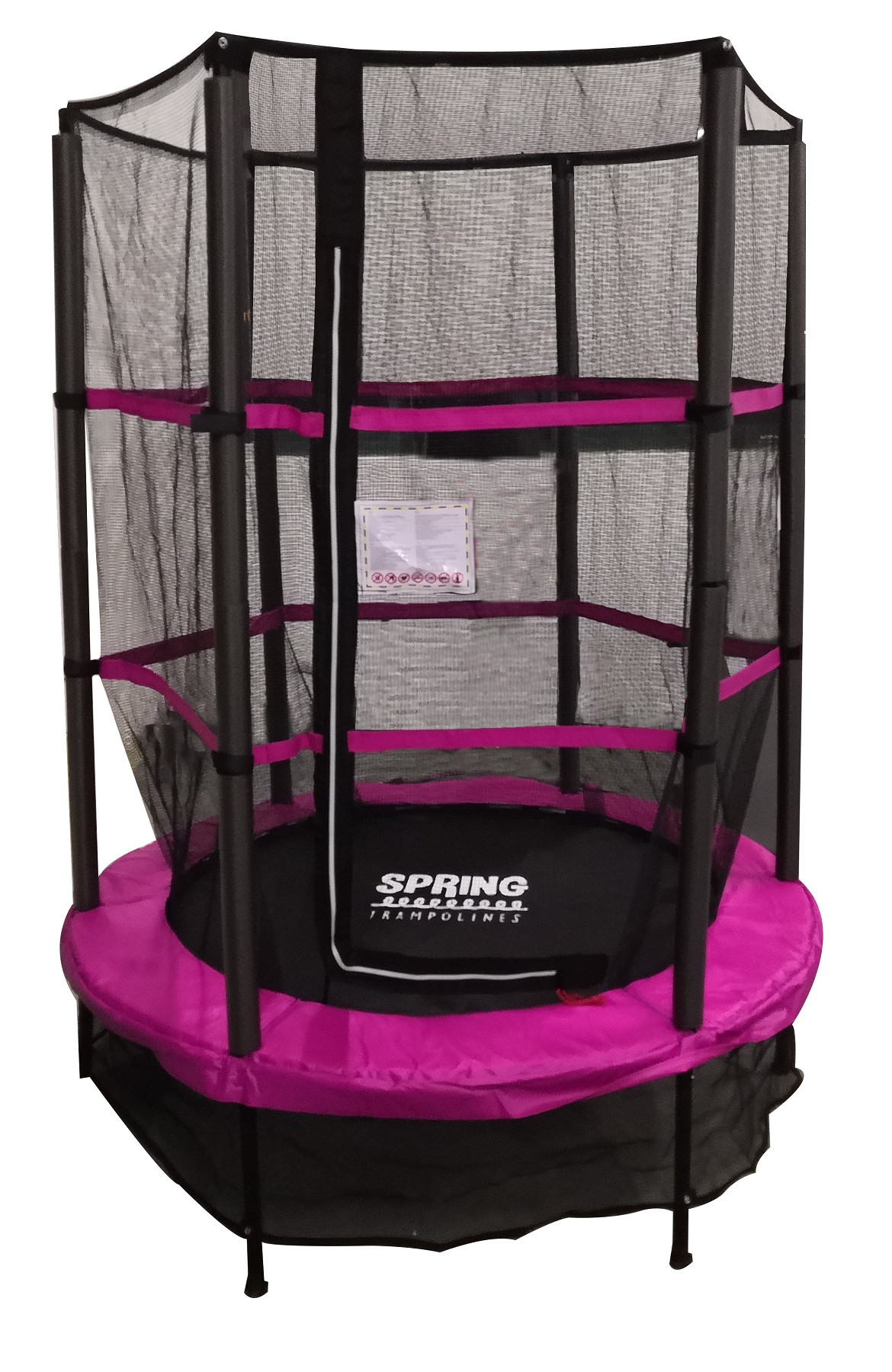 SPRING Mini Trampoline met Veiligheidsnet - 140 cm - Roze