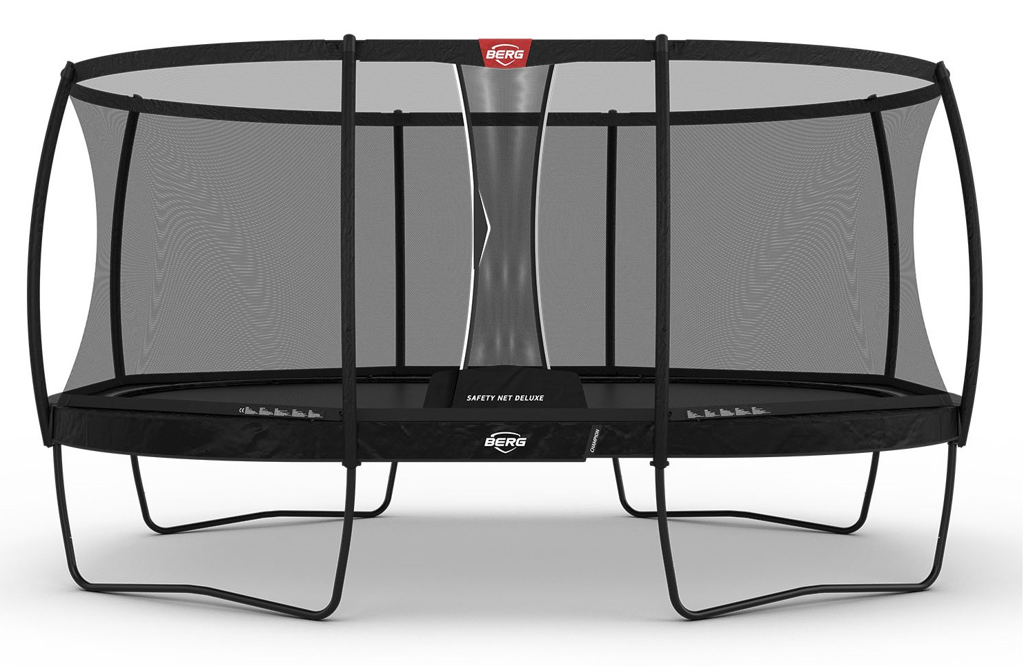 BERG Trampoline Grand Champion met Veiligheidsnet - Safetynet Deluxe - Regular - 520 x 350 cm - Zwart