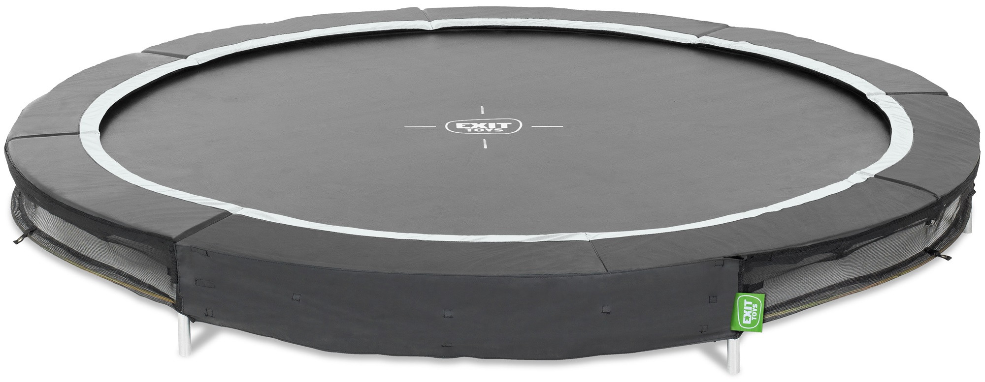EXIT Trampoline Silhouette Sports - Inground - ø 305 cm - Zwart / Wit - Limited Edition