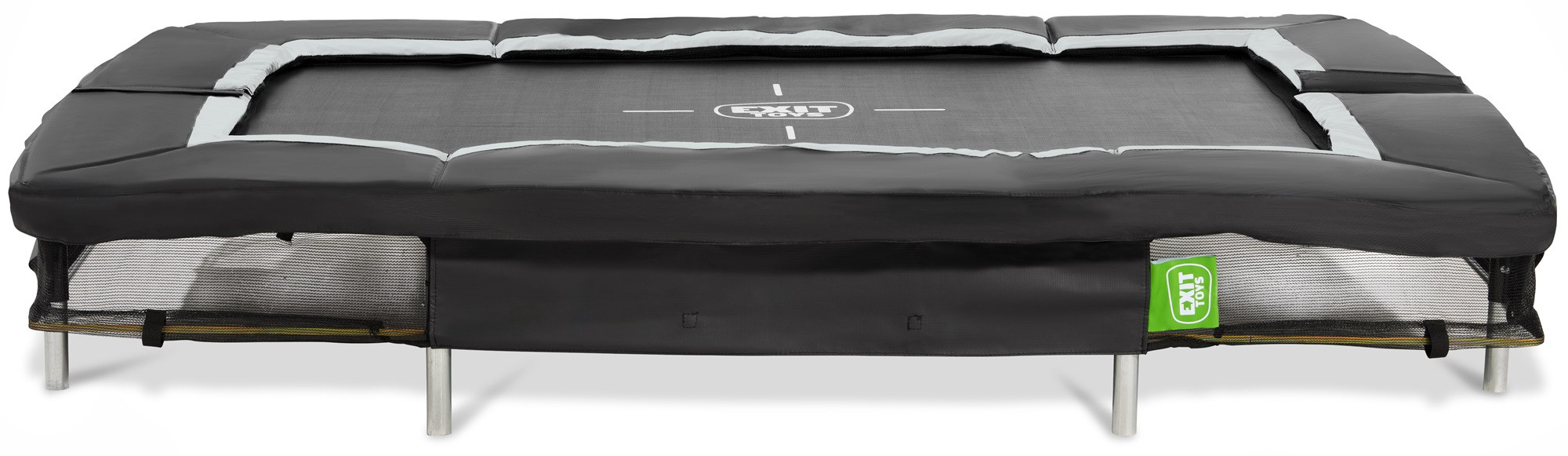 EXIT Trampoline Silhouette - Inground - 214 x 153 cm - Zwart / Wit - Limited Edition