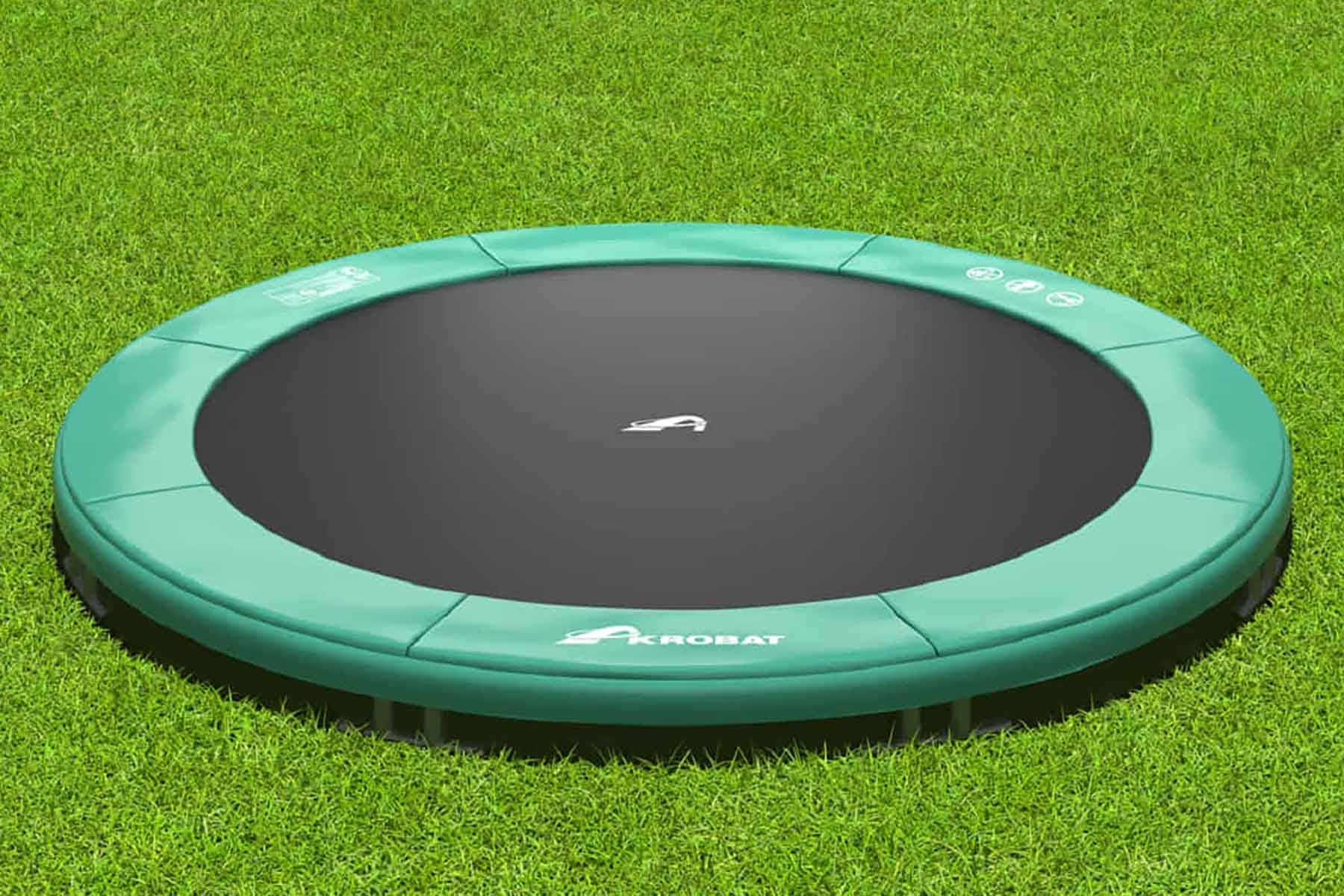 Akrobat Trampoline Primus - Inground - 305 cm - Rond - Groen