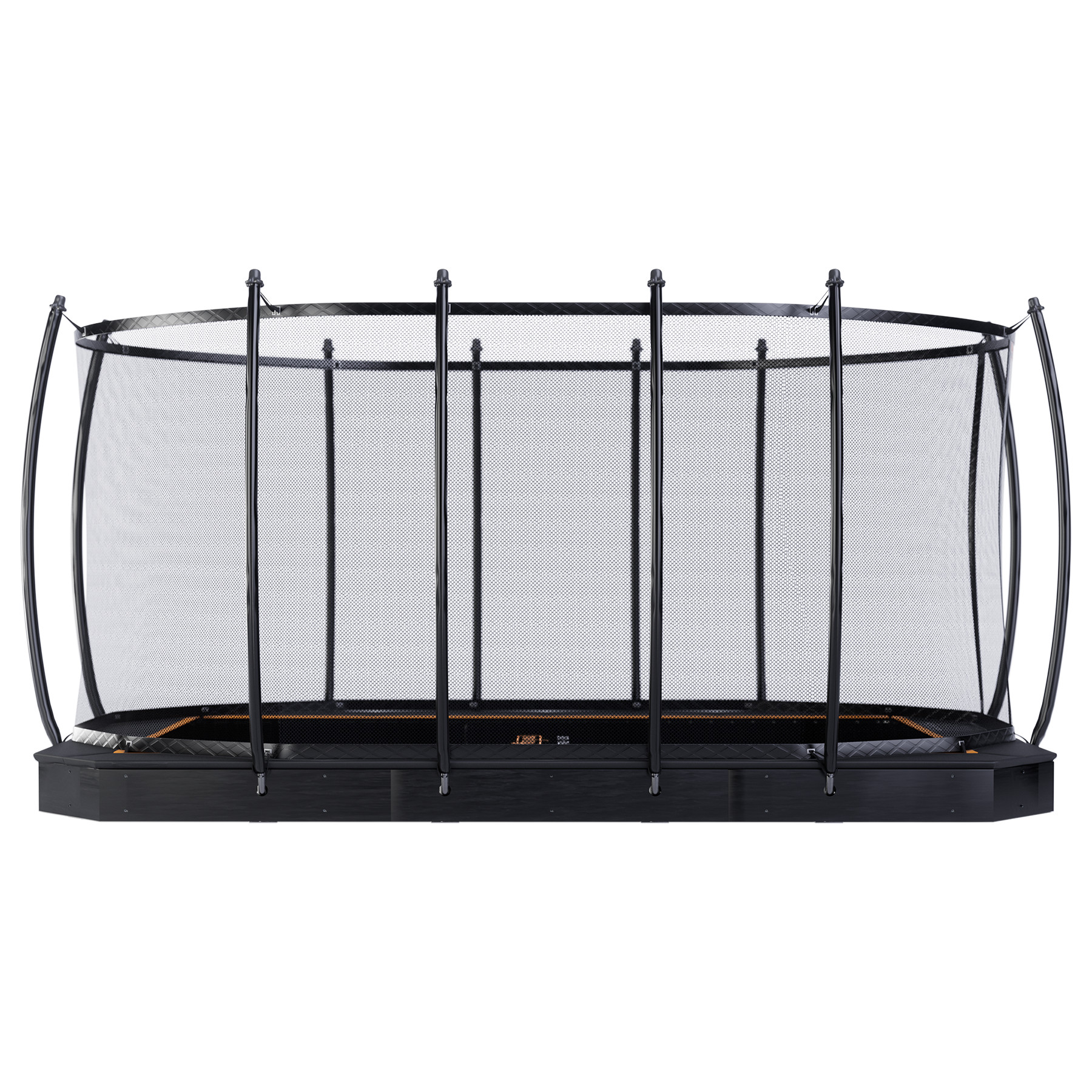 Avyna Pro-Line Flatlevel Trampoline met Veiligheidsnet 520 x 305 cm (352) - Zwart