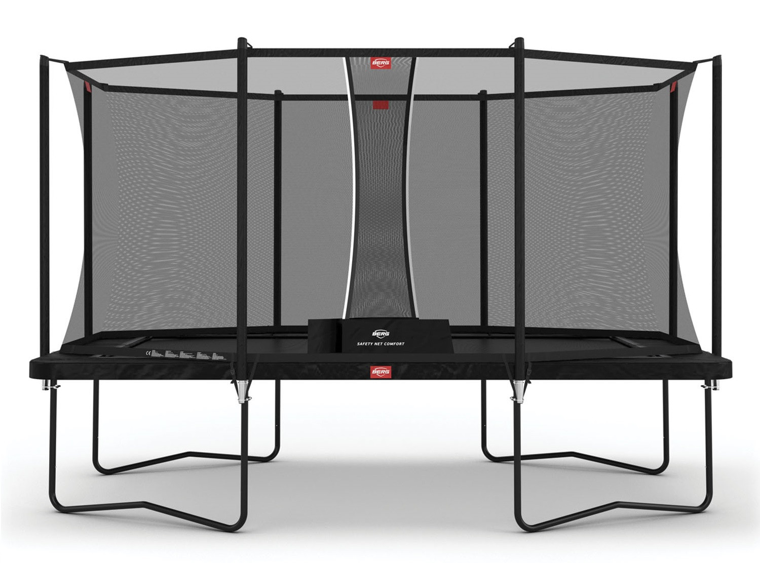 BERG Trampoline Ultim Favorit met Veiligheidsnet - Safetynet Comfort - 410 x 250 - Zwart