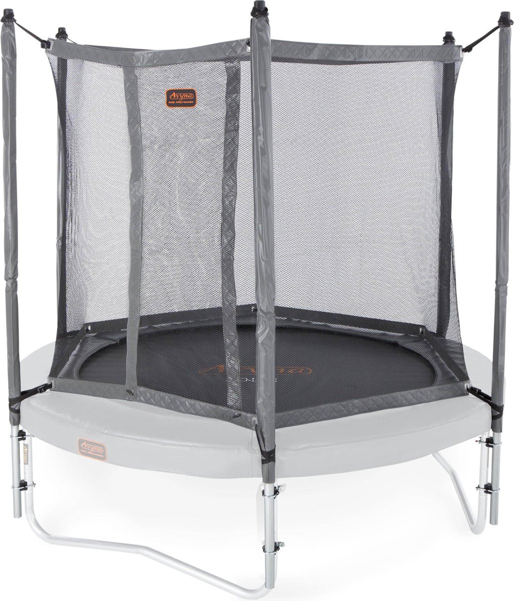 Avyna Trampoline Veiligheidsnet met Palen - ø  245 cm (8ft) - Grijs