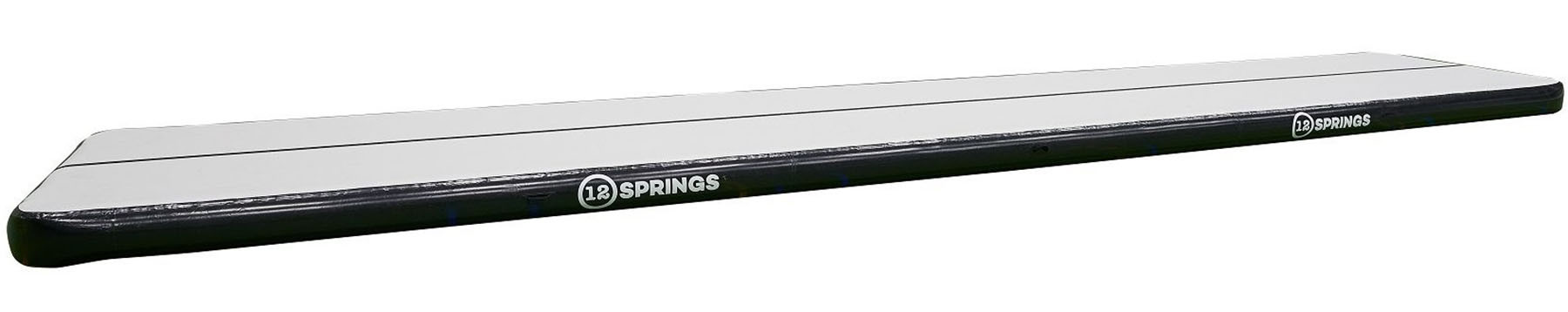 12SPRINGS Airtrack - Pro - 1200 x 200 x 30 cm - Zwart