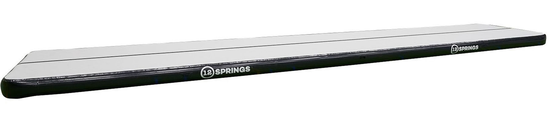 12SPRINGS Airtrack 1200 x 200 x 20 cm Plus - Zwart