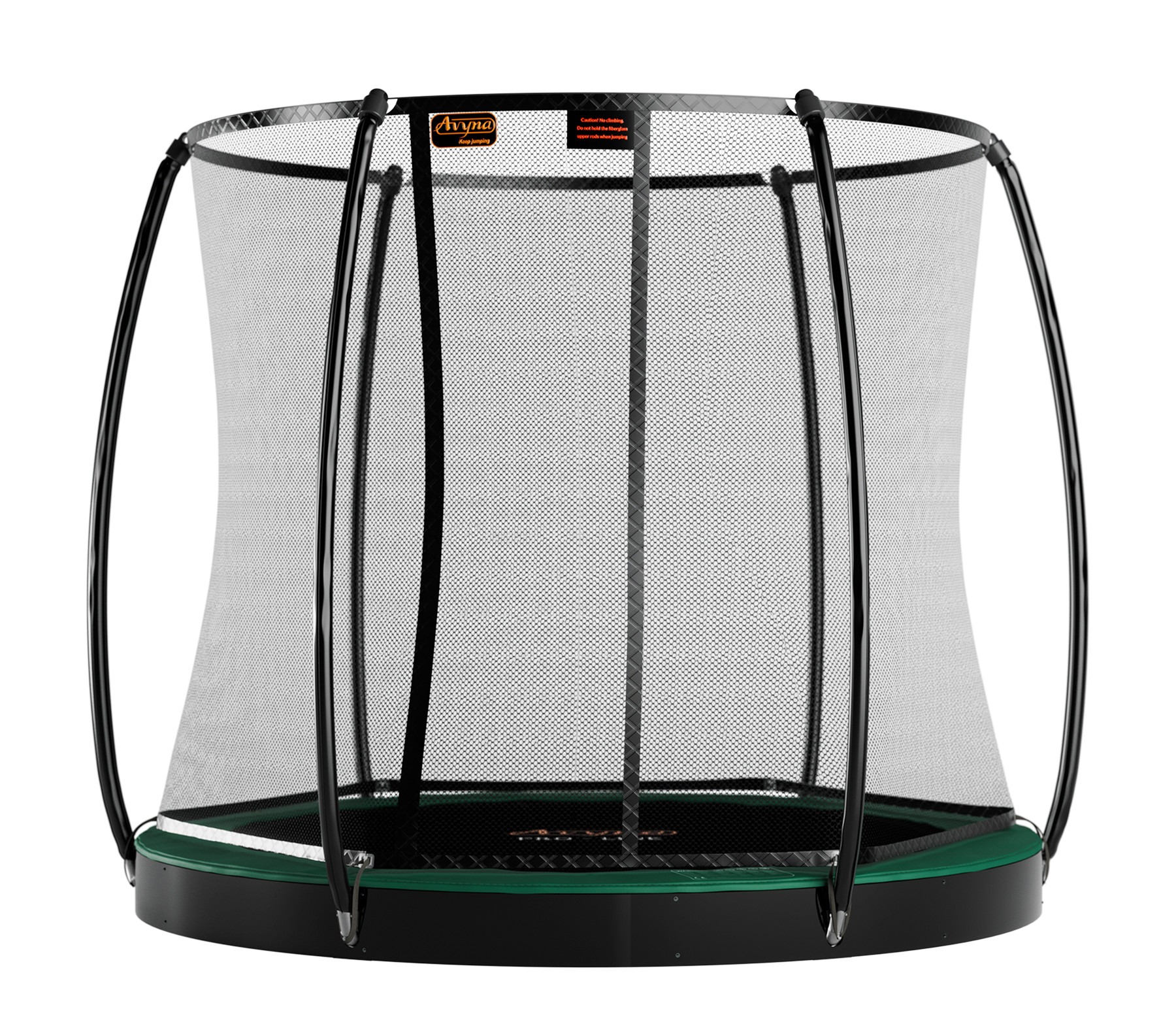 Avyna Trampoline Pro-Line - FlatLevel - met Veiligheidsnet - ø 305 cm (10ft) - Groen
