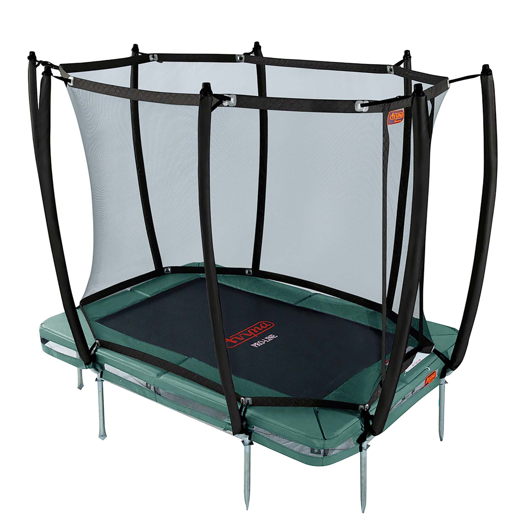 Avyna Trampoline Pro-Line - Inground - met Veiligheidsnet - 275 x 190 (213) - Groen