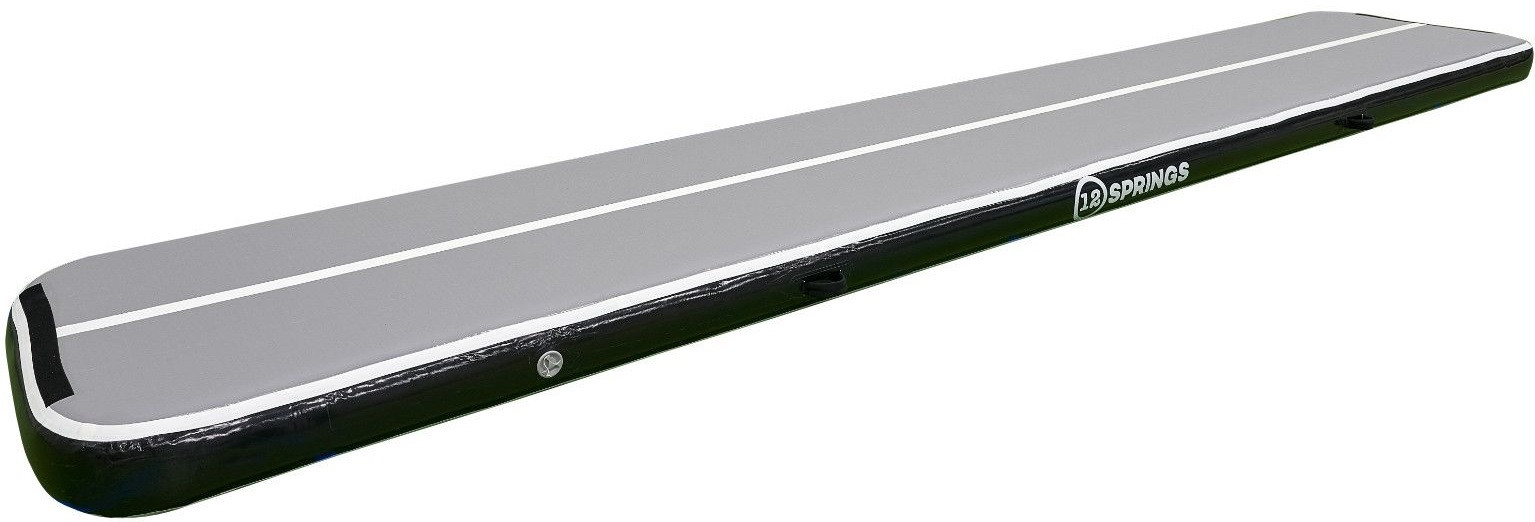 12SPRINGS Airtrack - 400 x 100 x 20 cm - Plus - Zwart