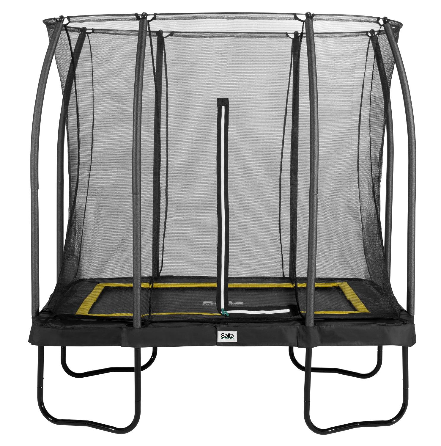 Salta Trampoline Comfort Edition 214 x 153 cm met Veiligheidsnet - Zwart