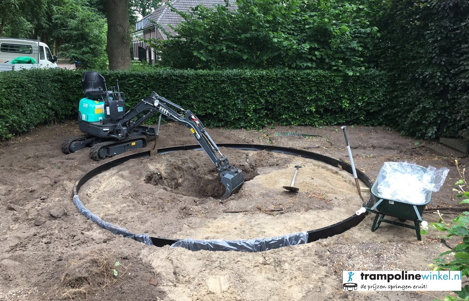 Flatground Trampoline Ingraven - Rond - vanaf 244 cm tot 330 cm