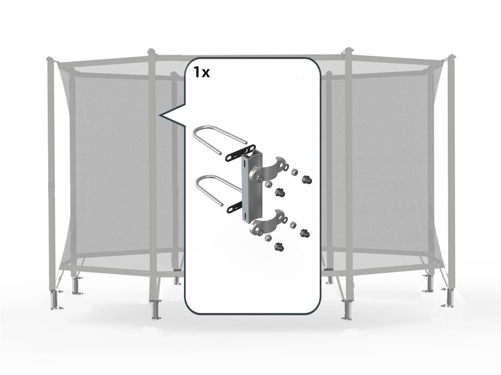 BERG Trampoline Veiligheidsnet - Safety Net Comfort - Bevestigingsset voor 1 Paal - 95 mm