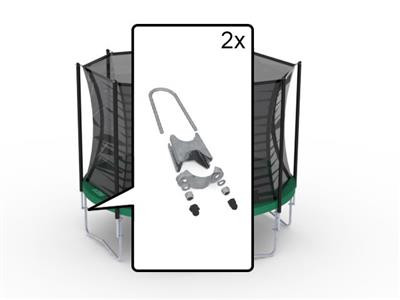 BERG Trampoline Veiligheidsnet - Safety Net Comfort - Bevestigingsset voor 1 Paal
