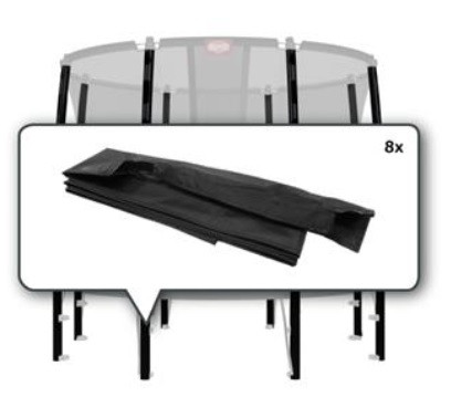 BERG Trampoline Veiligheidsnet - Safety Net - Paalhoezen - 8 Stuks
