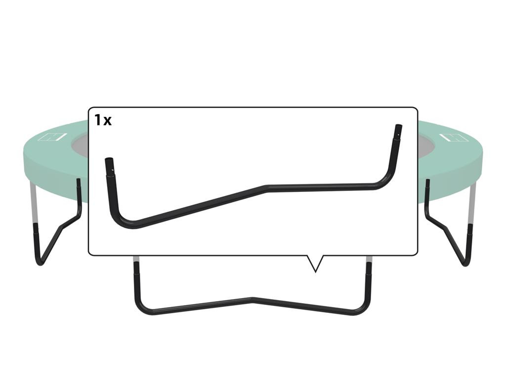 BERG Trampoline Frame Champion - W-poot - 330 cm - Zwart