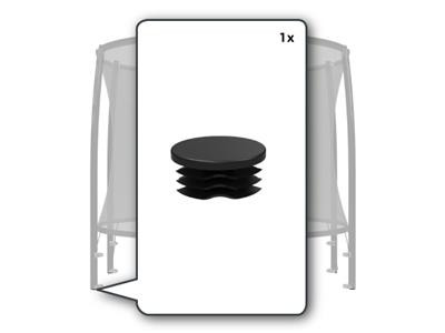 BERG Trampoline Veiligheidsnet - Safety Net - Afdekdop voor Onderkant Paal - 38 mm - 8 Stuks