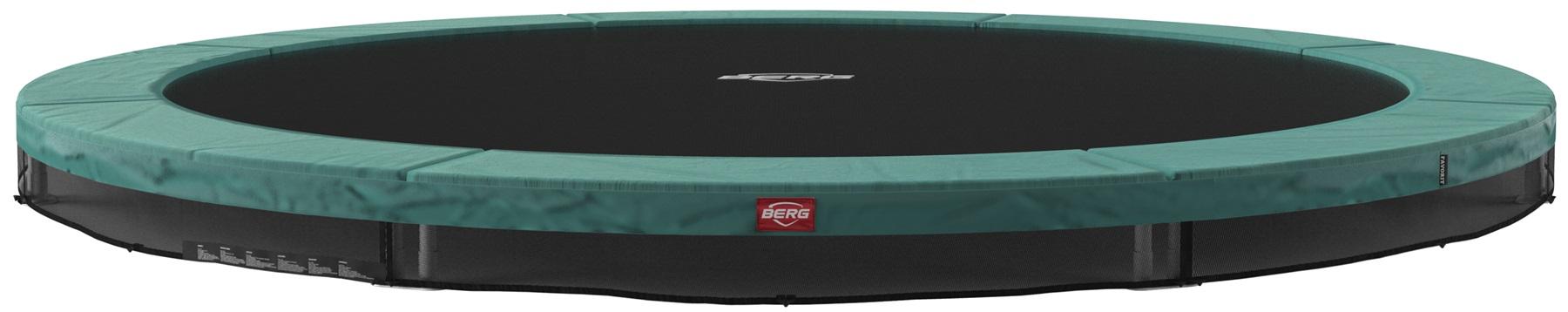BERG Trampoline Favorit - InGround - 380 cm - Groen - Airflow Springmat