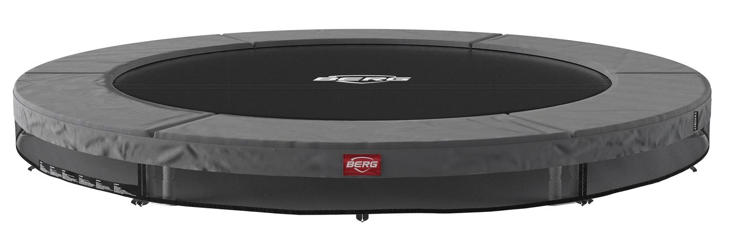 BERG Trampoline Favorit - InGround - 270 cm - Antraciet Grijs 