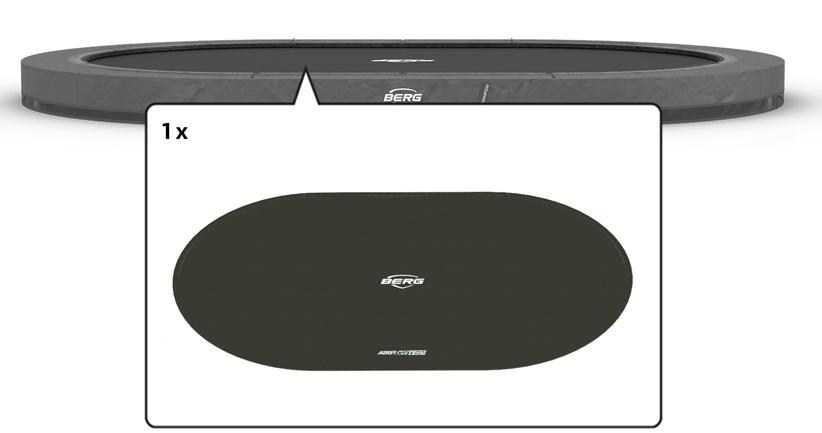 BERG Trampoline Grand Champion Springmat / Springdoek - 470 x 310 cm - Twinspring - Airflow PRO