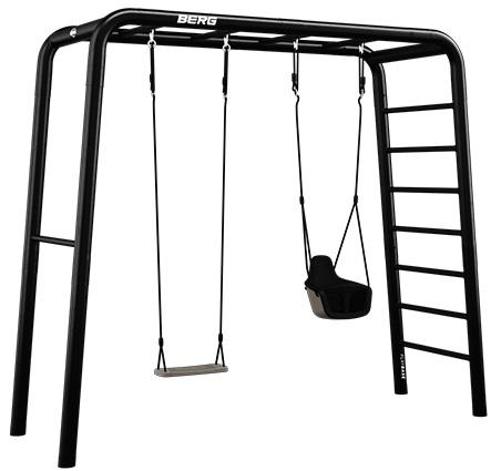 BERG PlayBase Medium TL 3-in-1 Speeltoestel - met Rekstok, Ladder - TODDLER SET - met schommelzitje, trapeze en babyzitje