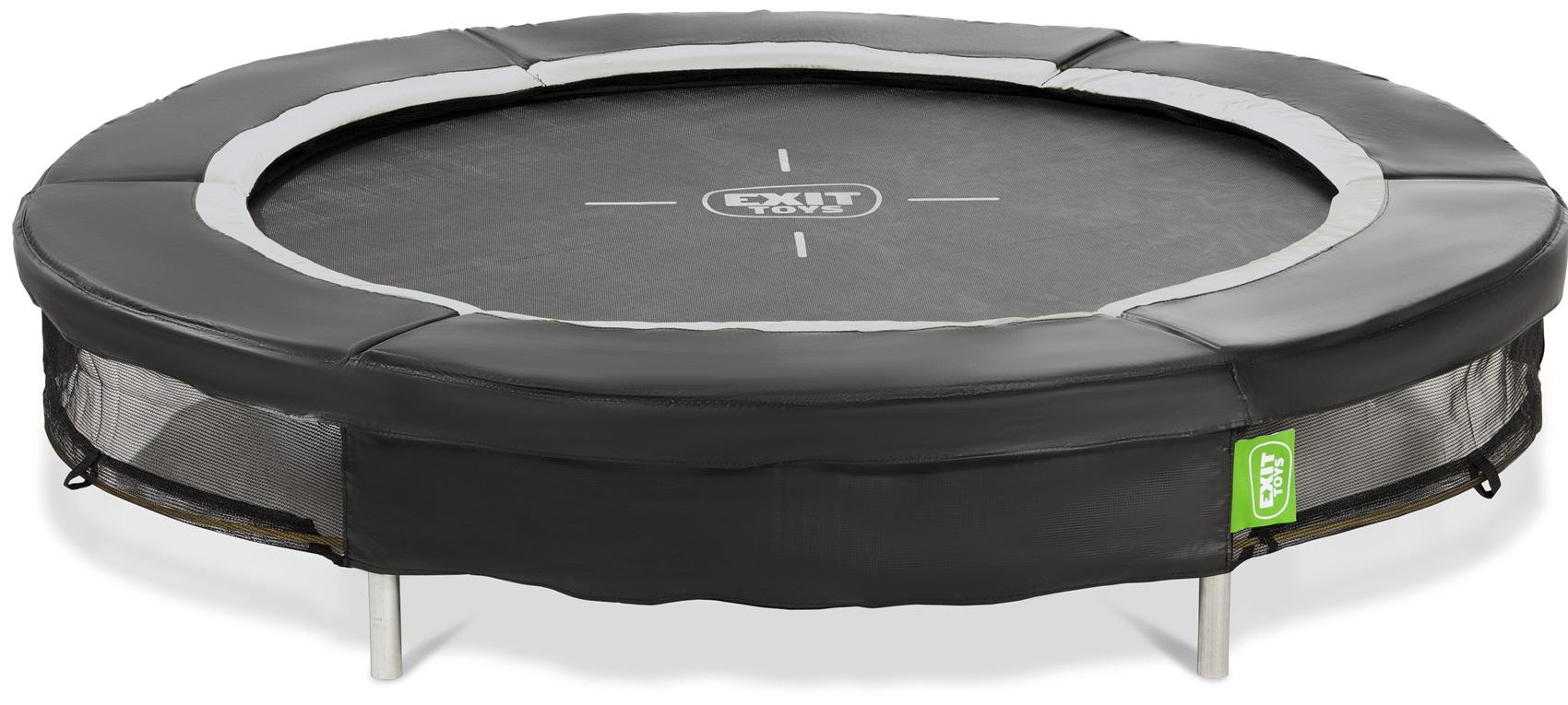 EXIT Trampoline Silhouette Sports - Inground - ø 183 cm - Zwart / Wit - Limited Edition