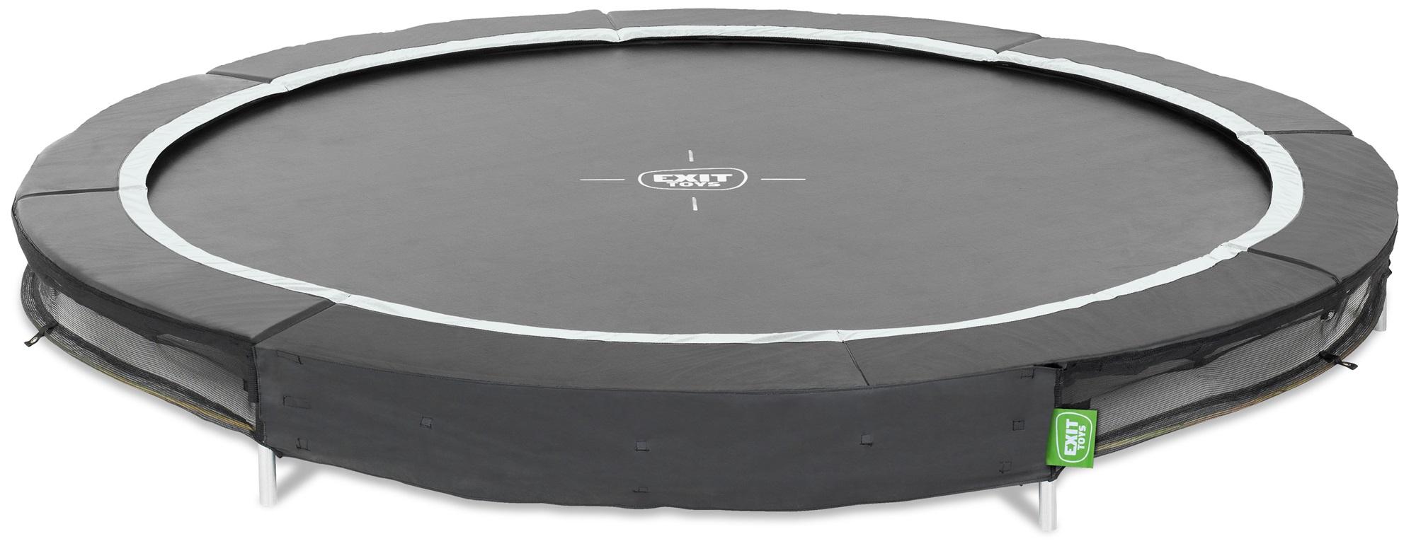 EXIT Trampoline Silhouette Sports - Inground - ø 244 cm - Zwart / Wit - Limited Edition