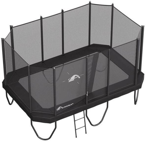 Akrobat Primus Challenger PLUS Trampoline 430 x 305 cm (14ftx10ft) Zwart Black Model 2026