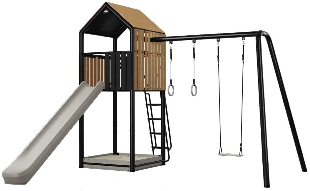 BERG PlayTower Air + Schommel, Glijbaan en Zandbak