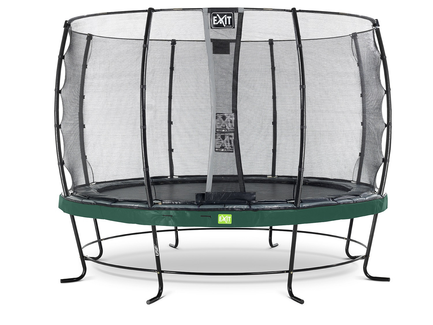 EXIT Elegant Trampoline 366 met Veiligheidsnet Economy - Groen