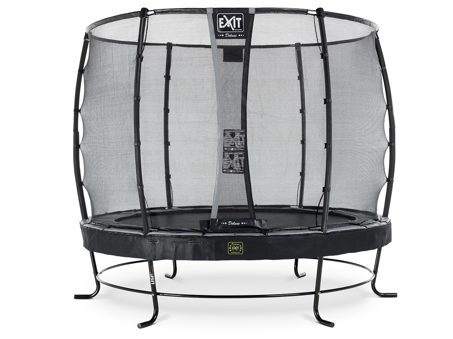 EXIT Elegant Premium Trampoline 305 met Veiligheids Deluxe - Zwart