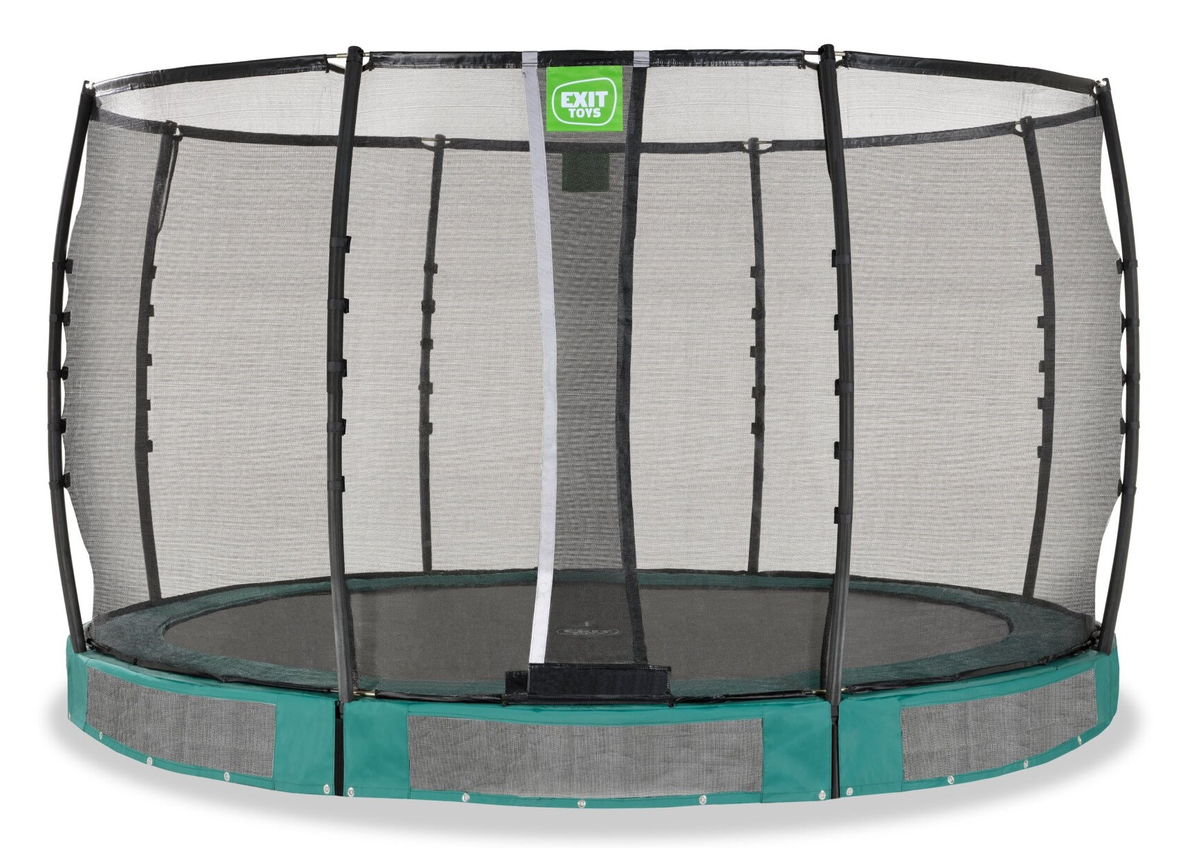 EXIT Allure Premium Inground Trampoline met Veiligheidsnet - 427 cm - Groen 
