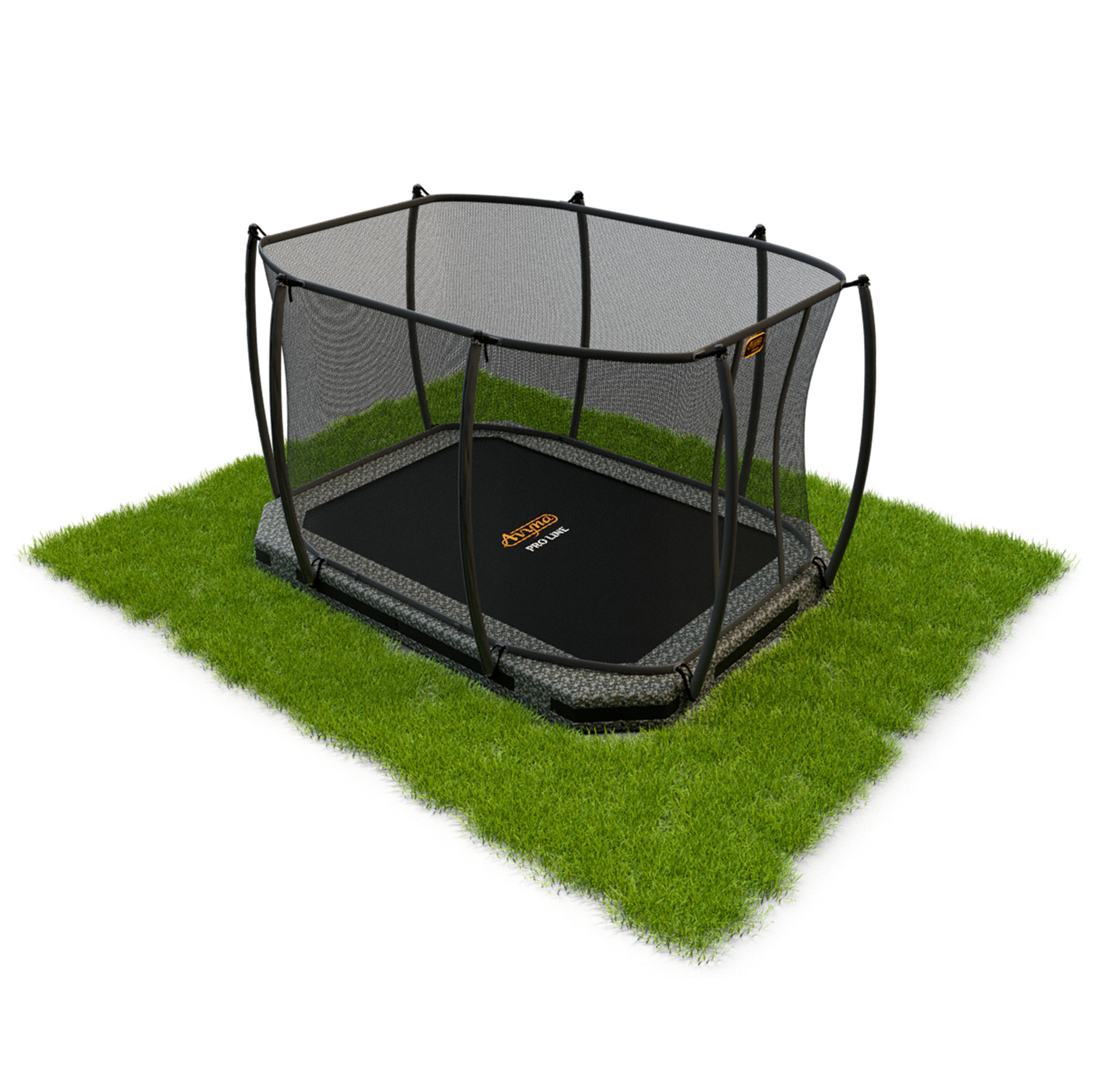 Avyna Trampoline Inground met Veligheidsnet Pro-Line - 305 x 225 cm (223) - Camouflage