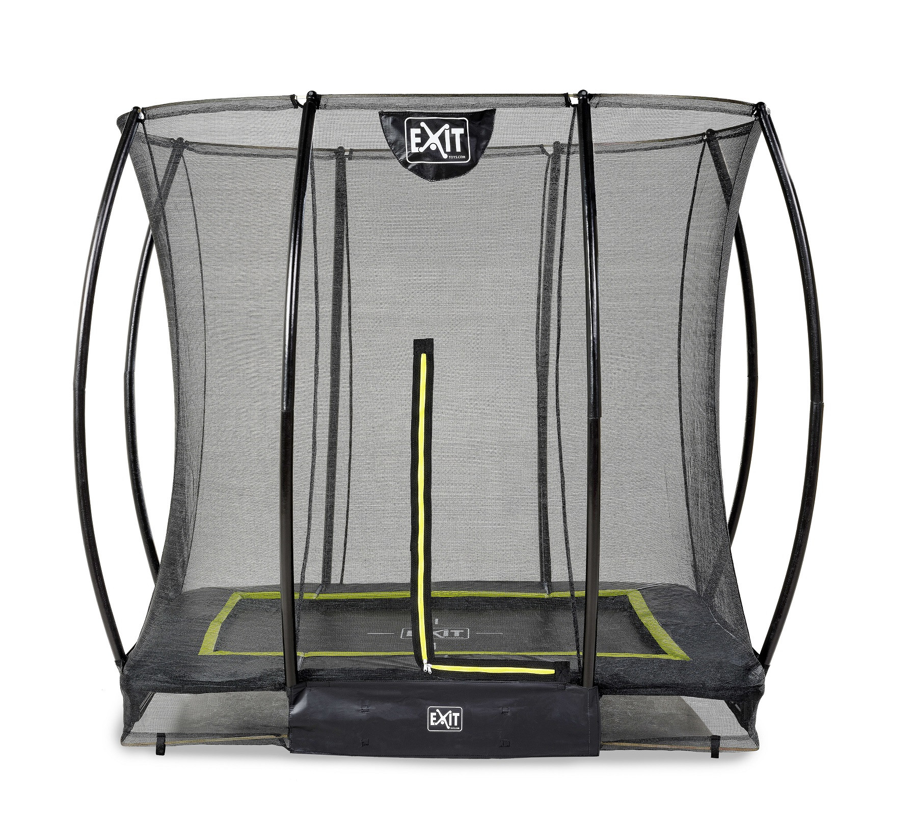 EXIT Silhouette Inground Trampoline met Veiligheidsnet - 214 x 153 cm - Zwart