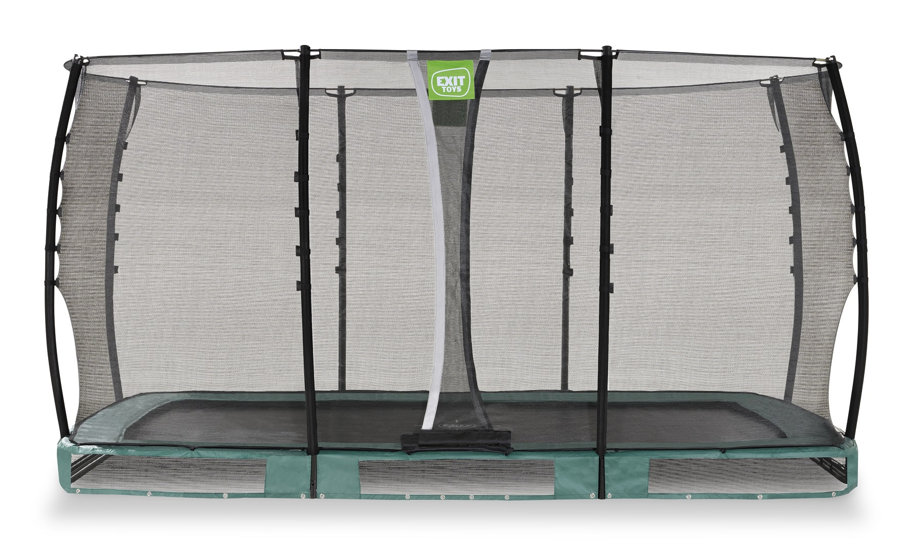EXIT Allure Premium Inground Trampoline met Veiligheidsnet - 366 x 214 cm - Groen 