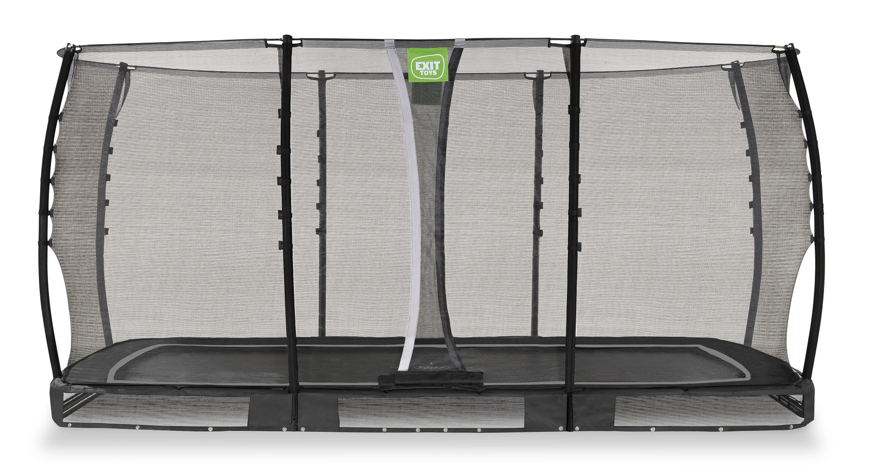 EXIT Allure Classic Inground Trampoline met Veiligheidsnet - 366 x 214 cm - Zwart 