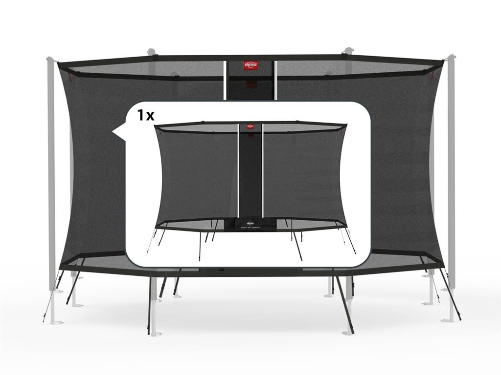 BERG Trampoline Veiligheidsnet - Safetynet Comfort - 430 cm - Los Net - voor 8 Palen