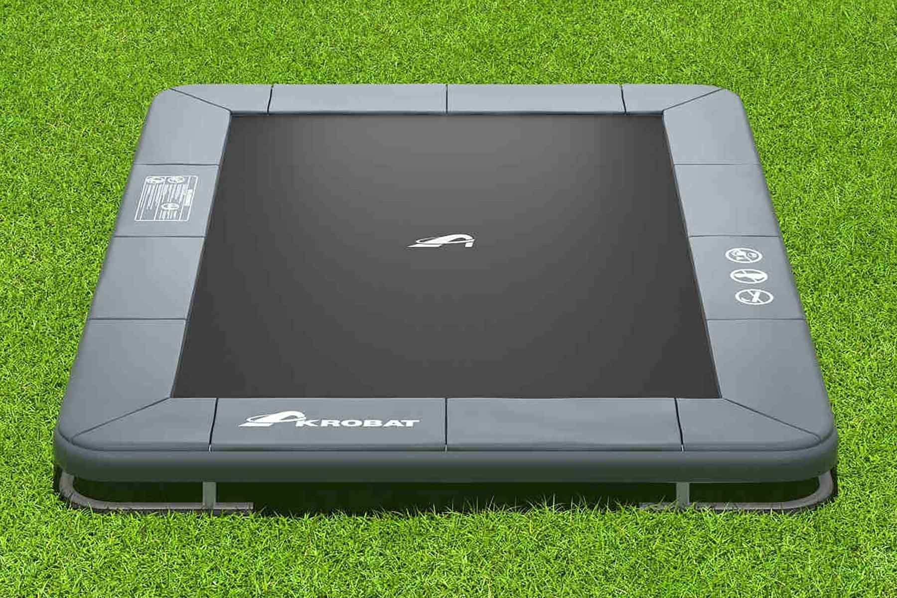 Akrobat Trampoline Orbit - Inground - 335 x 244 cm - Antraciet