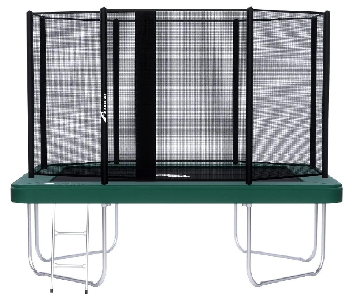 Akrobat Trampoline Orbit Above the Ground - Opbouw - 305 x 183 cm - Rechthoek - Groen - met Veiligheidsnet