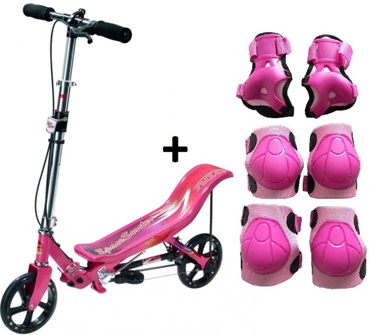 Space Scooter X580 - Step - Roze + ThysToys Beschermset