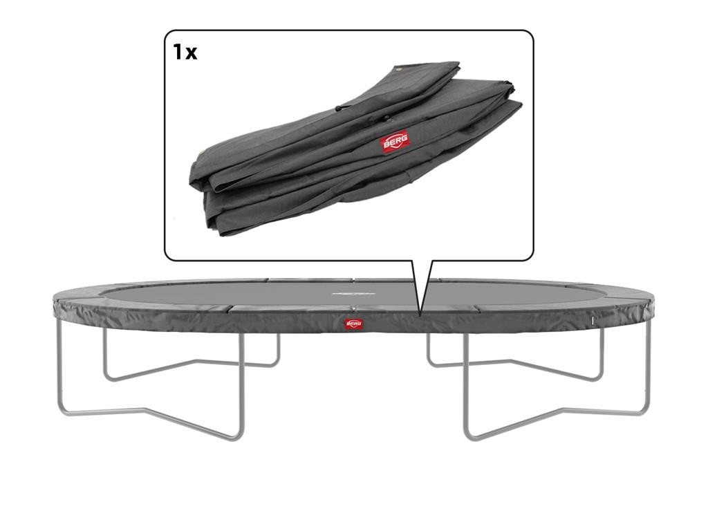 BERG Trampoline Beschermrand Grand Champion - 350 x 250 cm - Grijs