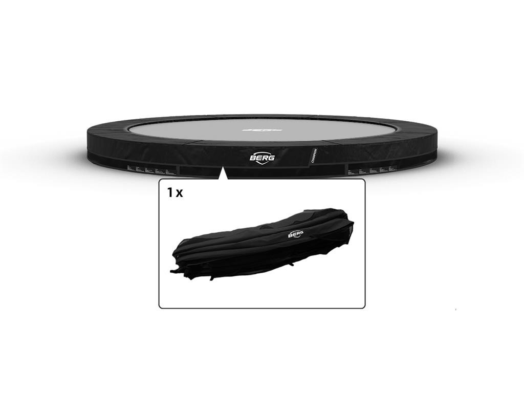 BERG Trampoline Beschermrand Champion - InGround - 330 cm - Zwart