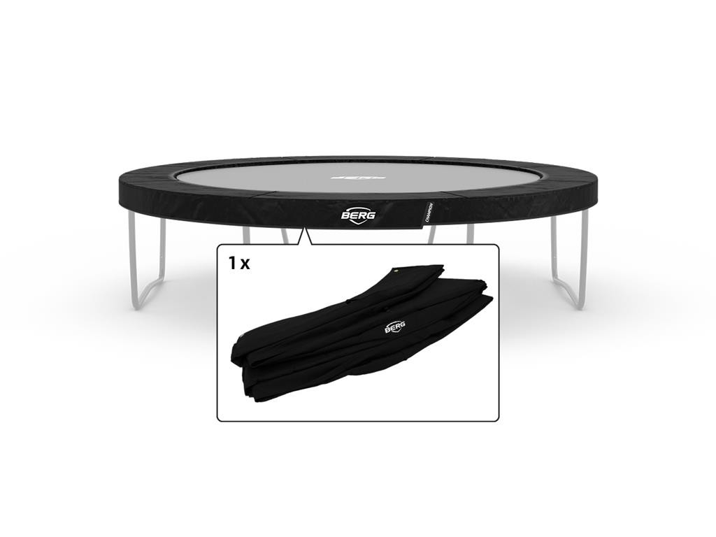 BERG Trampoline Beschermrand Champion - 430 cm - Zwart