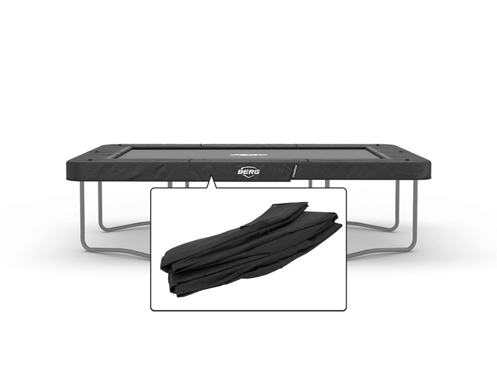 BERG Trampoline Beschermrand Ultim Champion - 330 x 220 cm - Grijs