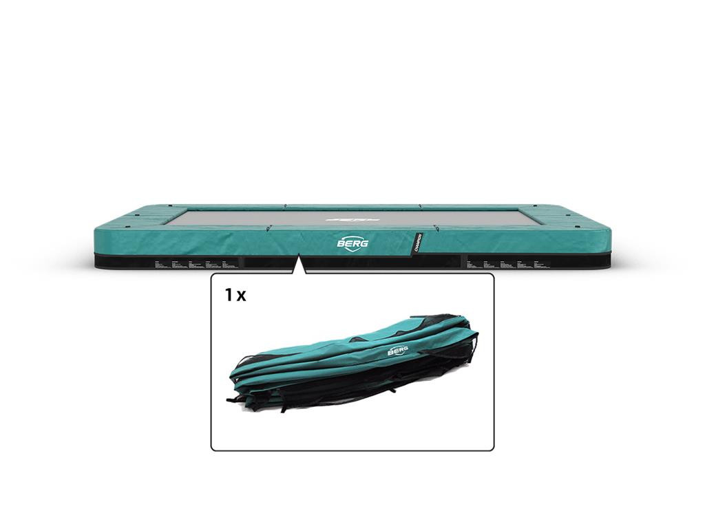 BERG Trampoline Beschermrand Ultim Champion - Inground - 330 x 220 cm - Groen (22 cm)