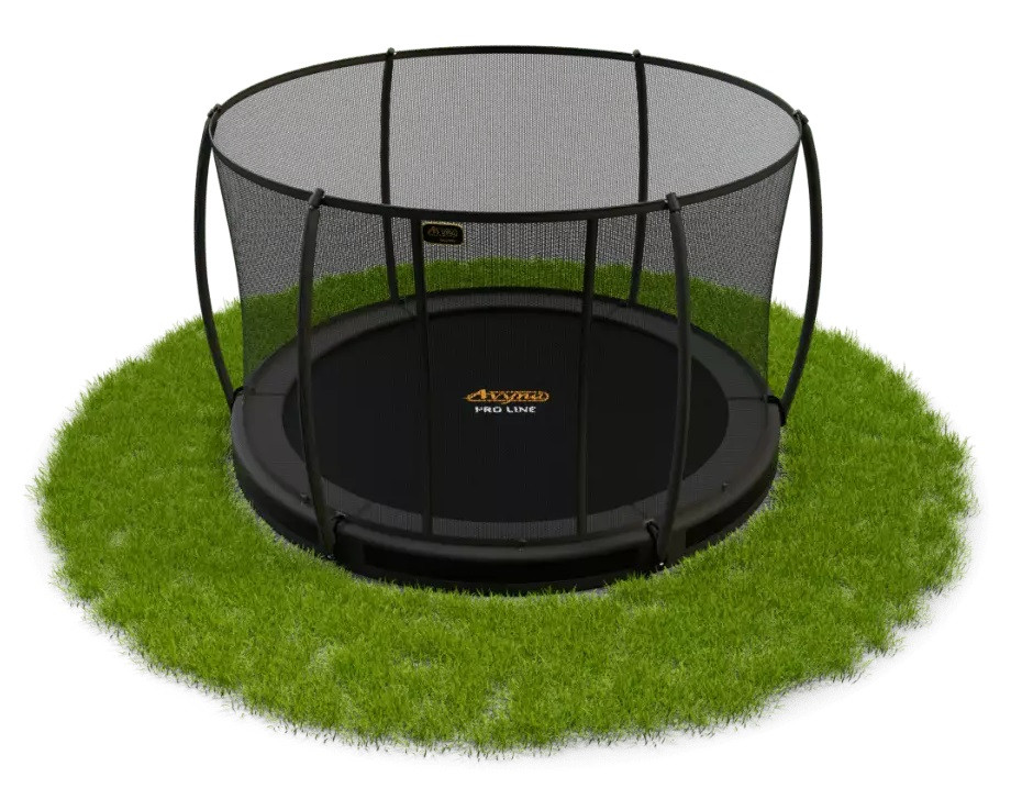 Avyna Pro-Line Inground Trampoline met Veligheidsnet - ø 305 (10ft) - Grijs
