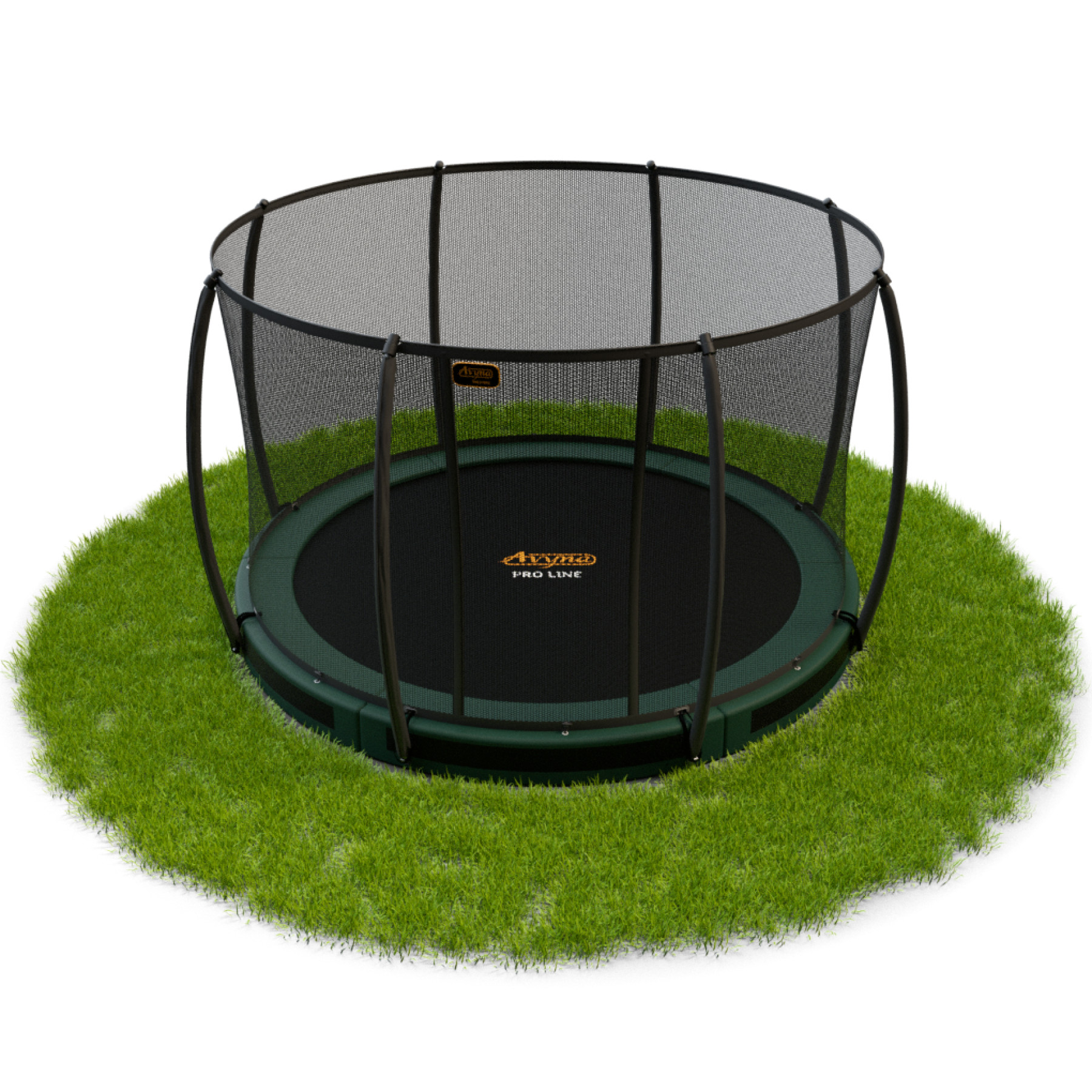 Avyna Pro-Line Inground Trampoline met Veiligheidsnet 365cm (12ft) - Groen