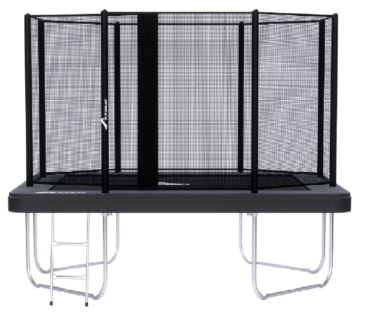 Akrobat Trampoline Orbit - Above the Ground - met Veiligheidsnet - 335 x 244 cm - Antraciet