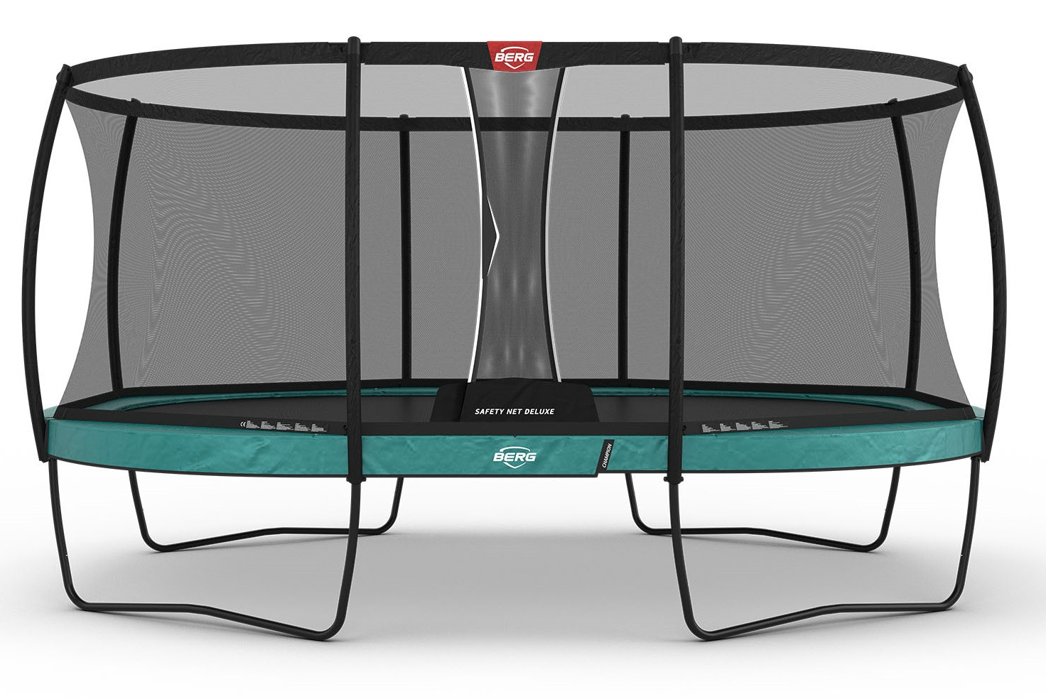 BERG Trampoline Grand Champion met Veiligheidsnet - Safetynet Deluxe - Regular - 470 x 310 cm - Groen