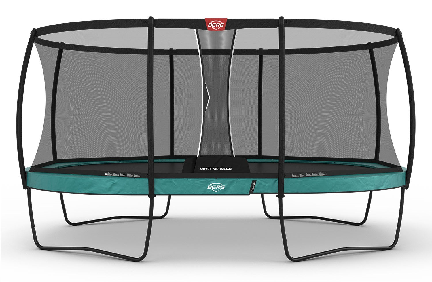BERG Trampoline Grand Champion met Veiligheidsnet - Safetynet Deluxe - Regular - 520 x 350 cm - Groen