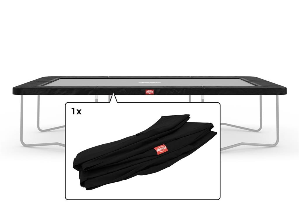 BERG Trampoline Beschermrand Ultim Favorit - 410 x 250 cm - Zwart